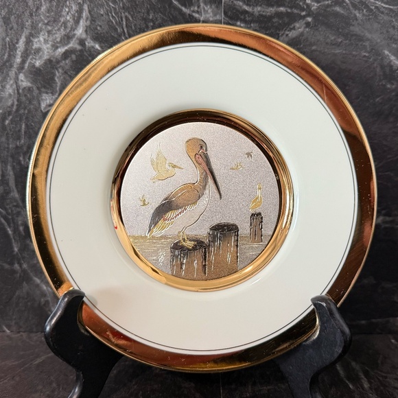 DYNASTY GALLERY EXCLUSIVE DESIGNS Original Chokin Collection Plate - Picture 1 of 9